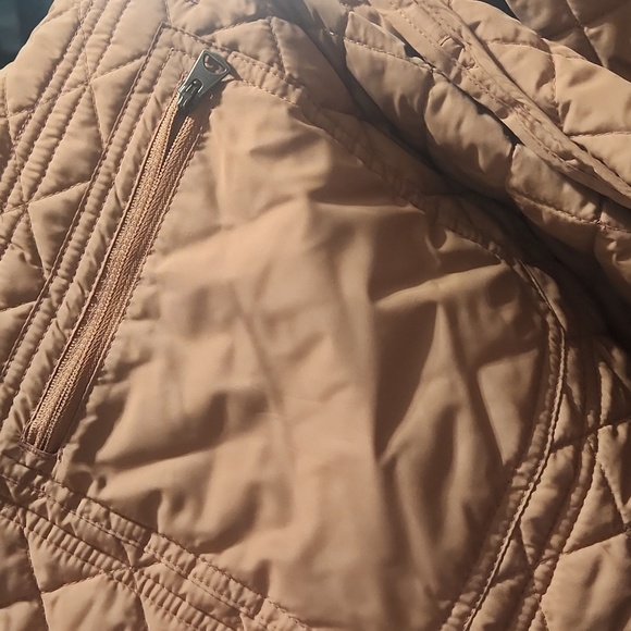 Lands' End Camel Colored Quilted Mid-Length Jacket - Size 3X - Picture 15 of 15